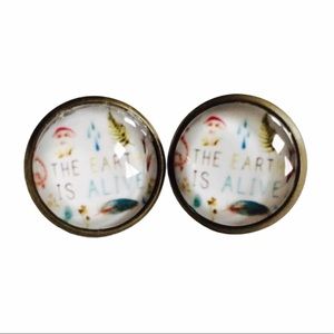 3 for 15🎀 the earth is alive earrings